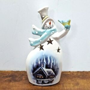 Snowman Tea Light Holder, Christmas Decor